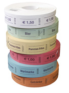 Rollengutscheine/ Eintrittskarten