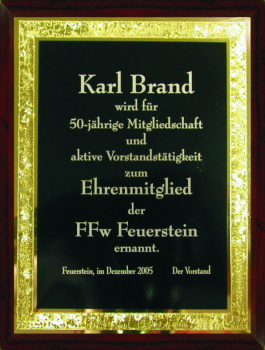 Laser-Targa in 2 Größen