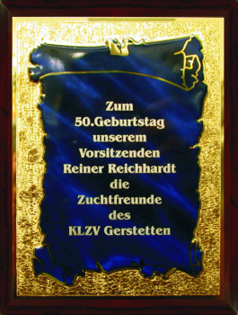 Laser-Targa in 2 Größen