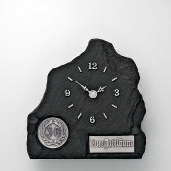Schieferlook-Standuhr