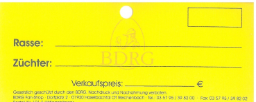 Käfiganhänger Geflügel 100 Stück