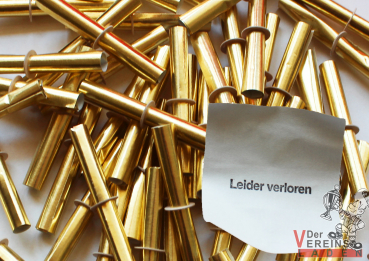 Röllchenlose Nieten 500er Pack gold