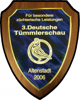 Laser-Targas Wappenform in 2 Größen