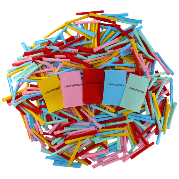 Sicherheitslose Nieten 100er Pack bunt gemischt