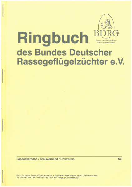 Ringbuch Geflügel
