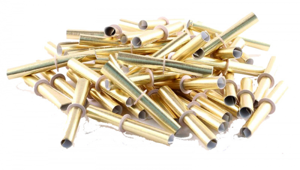 Röllchenlose Nieten 500er Pack gold