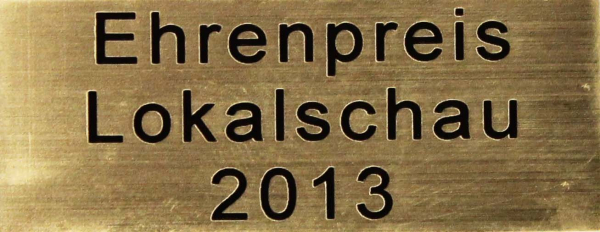 Kunststoff-Gravurschilder (Laserply) Innenanwendung