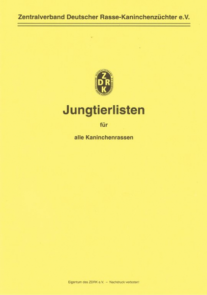 Jungtierlistenbuch