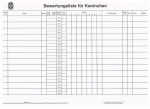 Bewertungslisten Einzeltiere + Angora 10 Stück