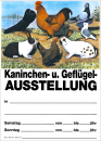 Kleintierzuchtplakat mit Vordruck A2