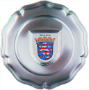Bedruckter Wappenteller Chippendale